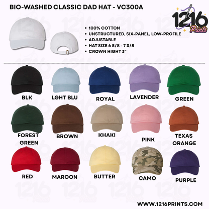 Flash Sale – Custom Embroidered Caps (6-24 pcs)