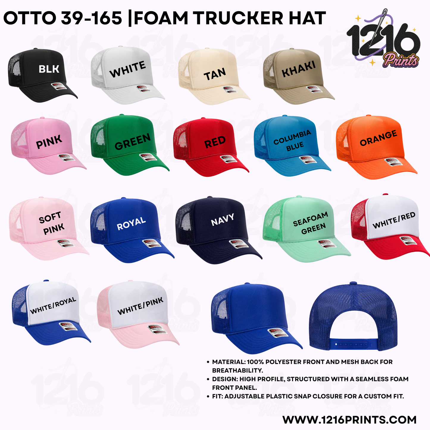 Flash Sale – Custom Embroidered Caps (6-24 pcs)